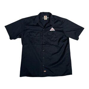 Dickies Coors Light Shirt Mens XL Black Work Short Sleeve Embroidered